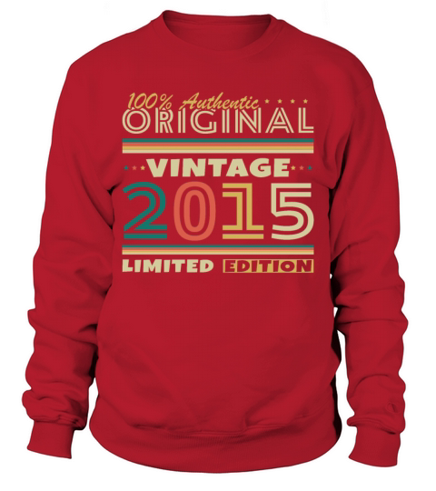 10 Years 2015 Vintage Retro Birthday Gift Sweatshirt Unisex