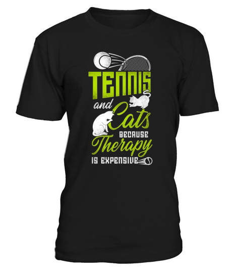 Funny Tennis Player Racket Cat T-Shirt Unisex