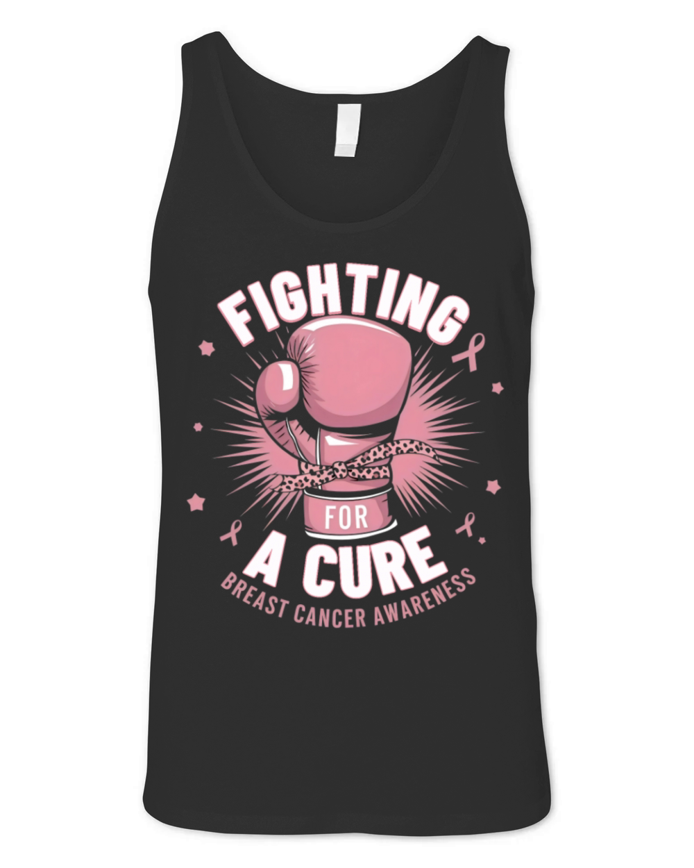 Breast Cancer Awareness FIGHTING FOR A CURE Unisex Jersey Tank