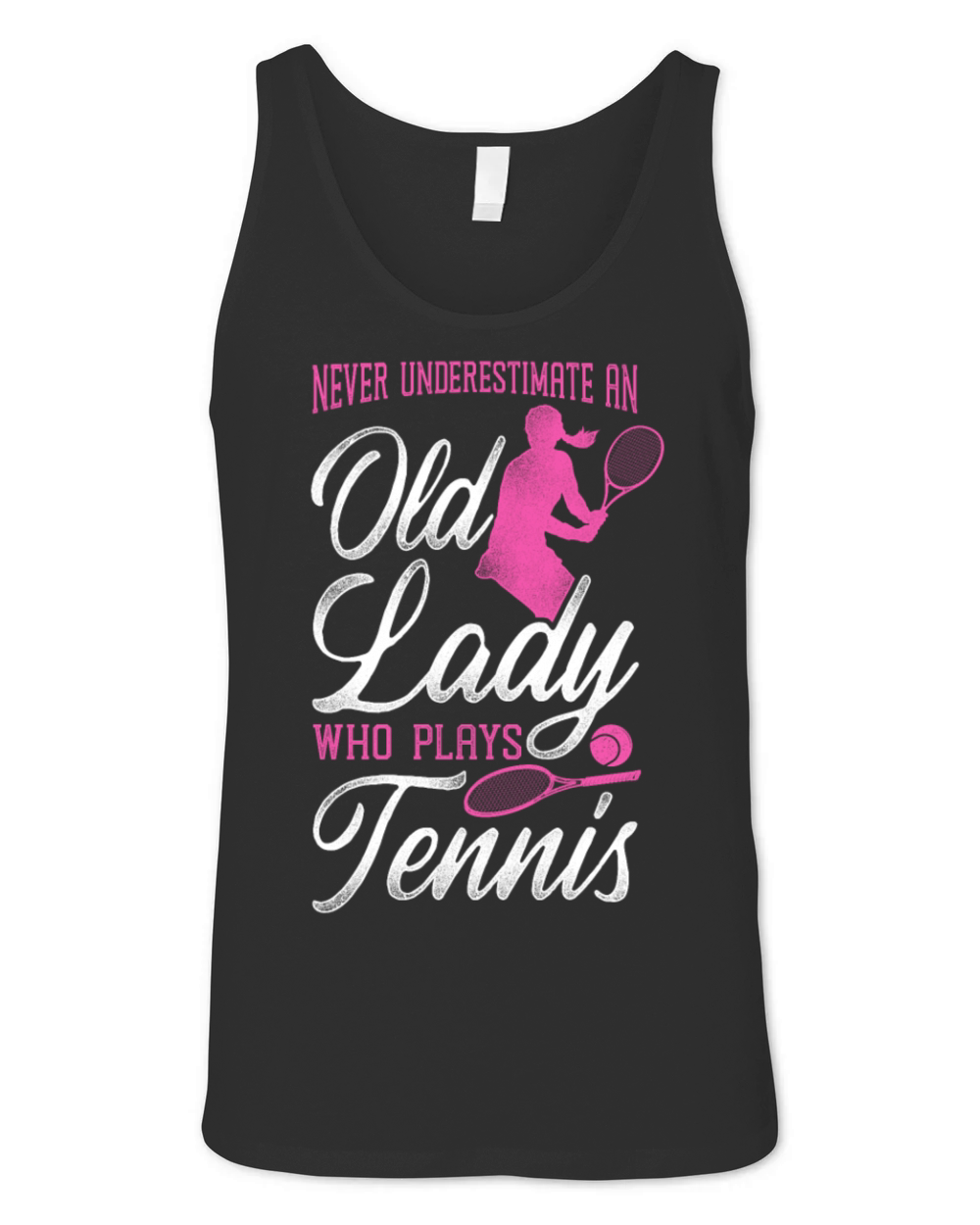 Funny Tennis Player Racket Grandma Unisex Jersey Tank