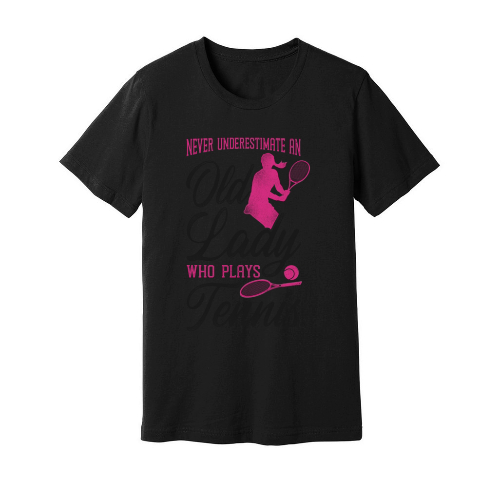 Funny Tennis Player Racket Grandma Unisex Jersey Tee