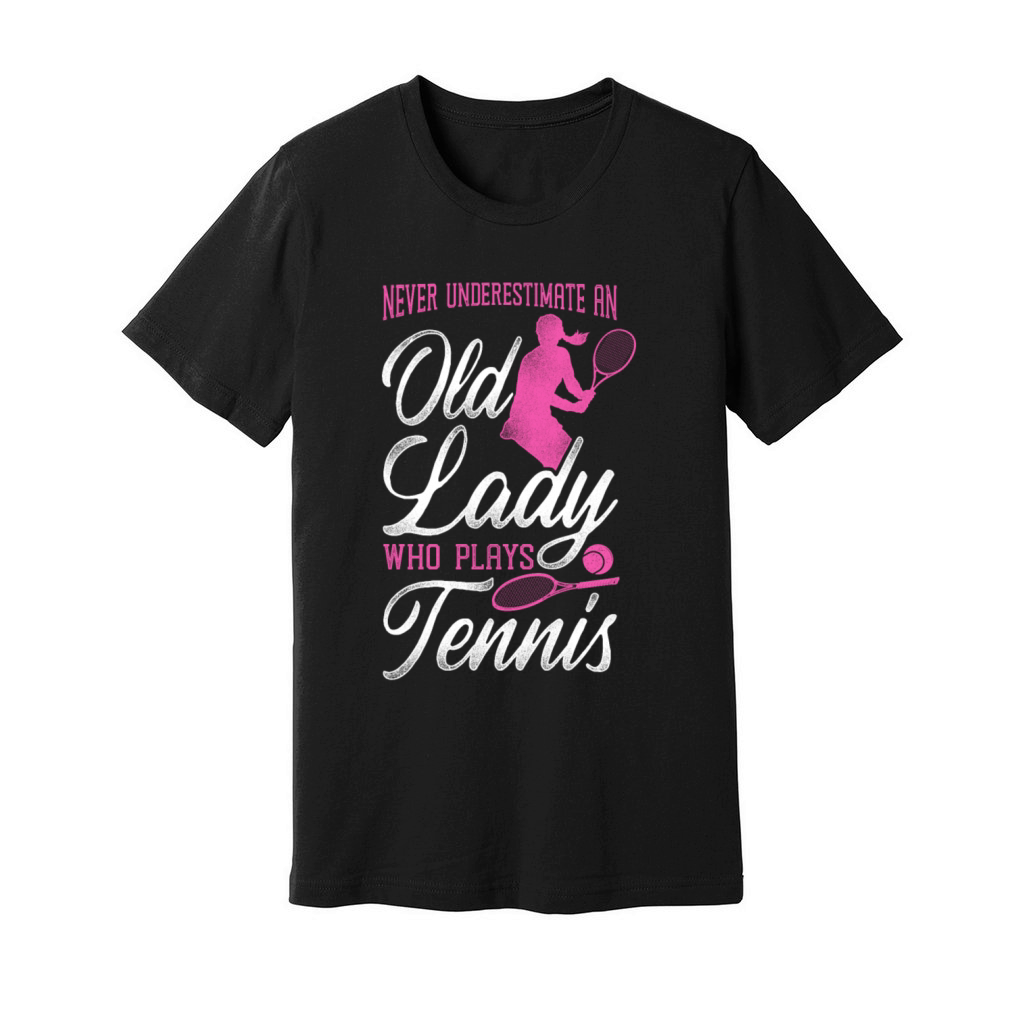 Funny Tennis Player Racket Grandma Unisex Jersey Tee