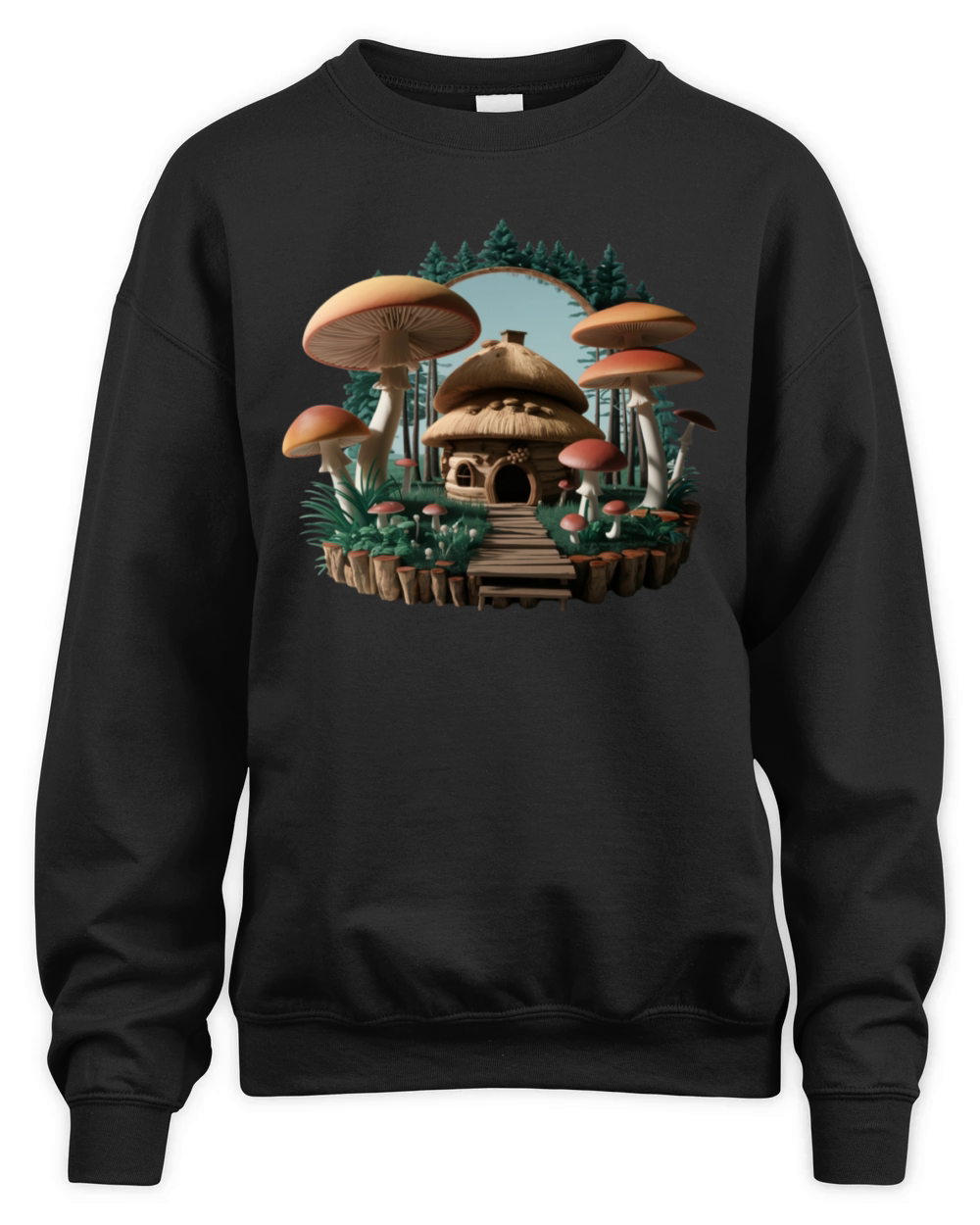 Mushroom cottagecore Unisex Premium Crewneck Sweatshirt