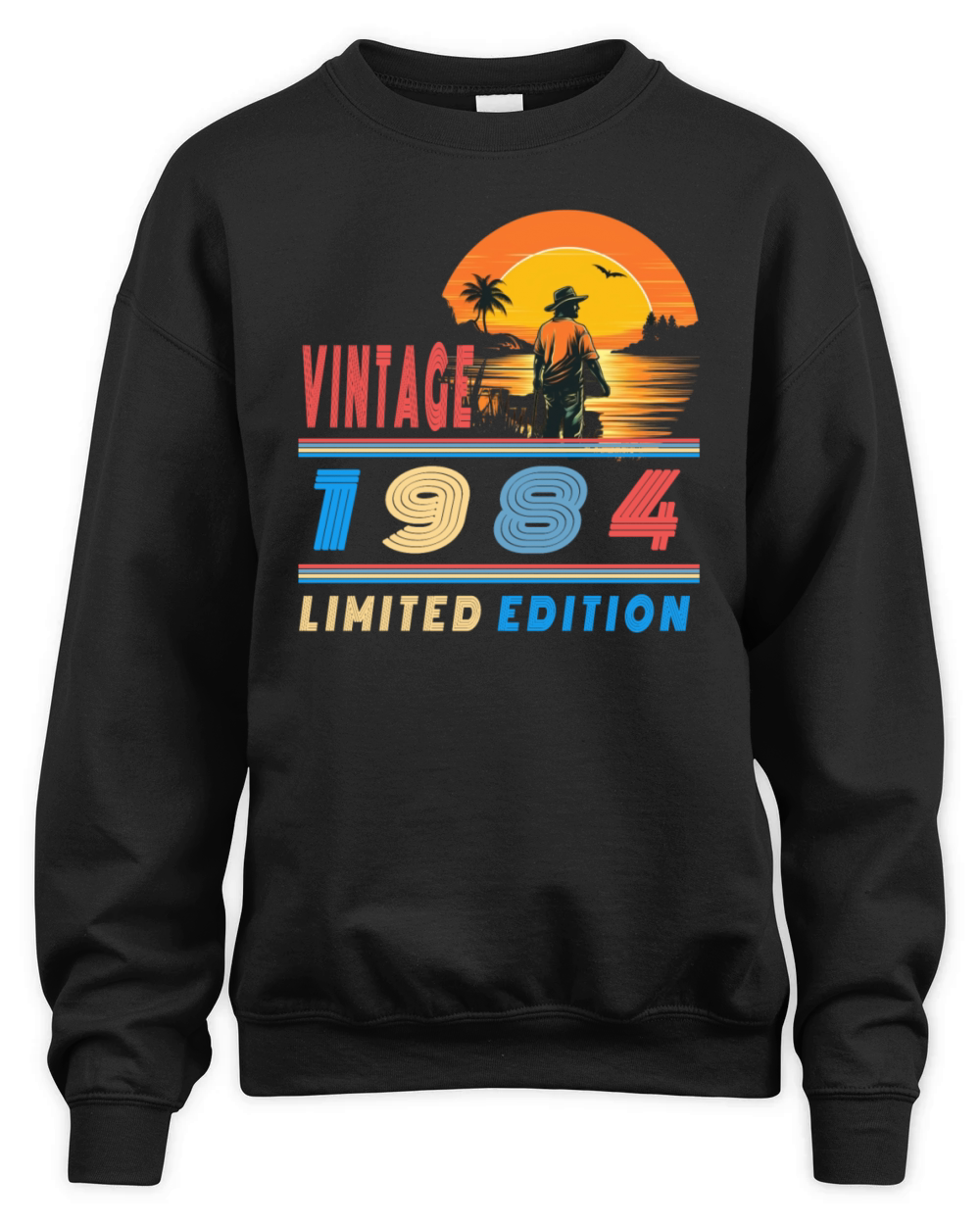 vintage 1984 limited edition Unisex Premium Crewneck Sweatshirt