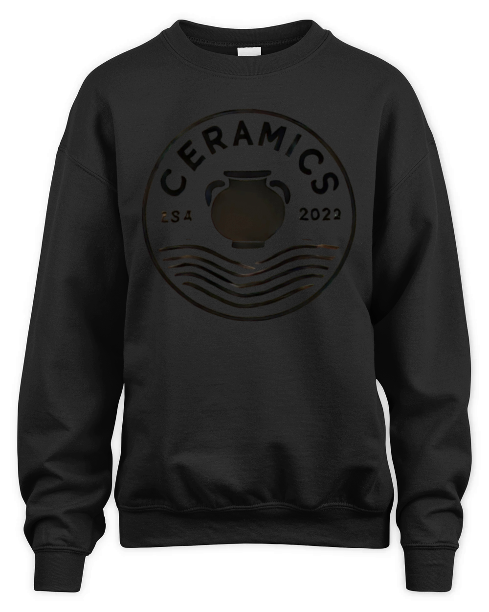Vintage Ceramic Stamp Unisex Premium Crewneck Sweatshirt