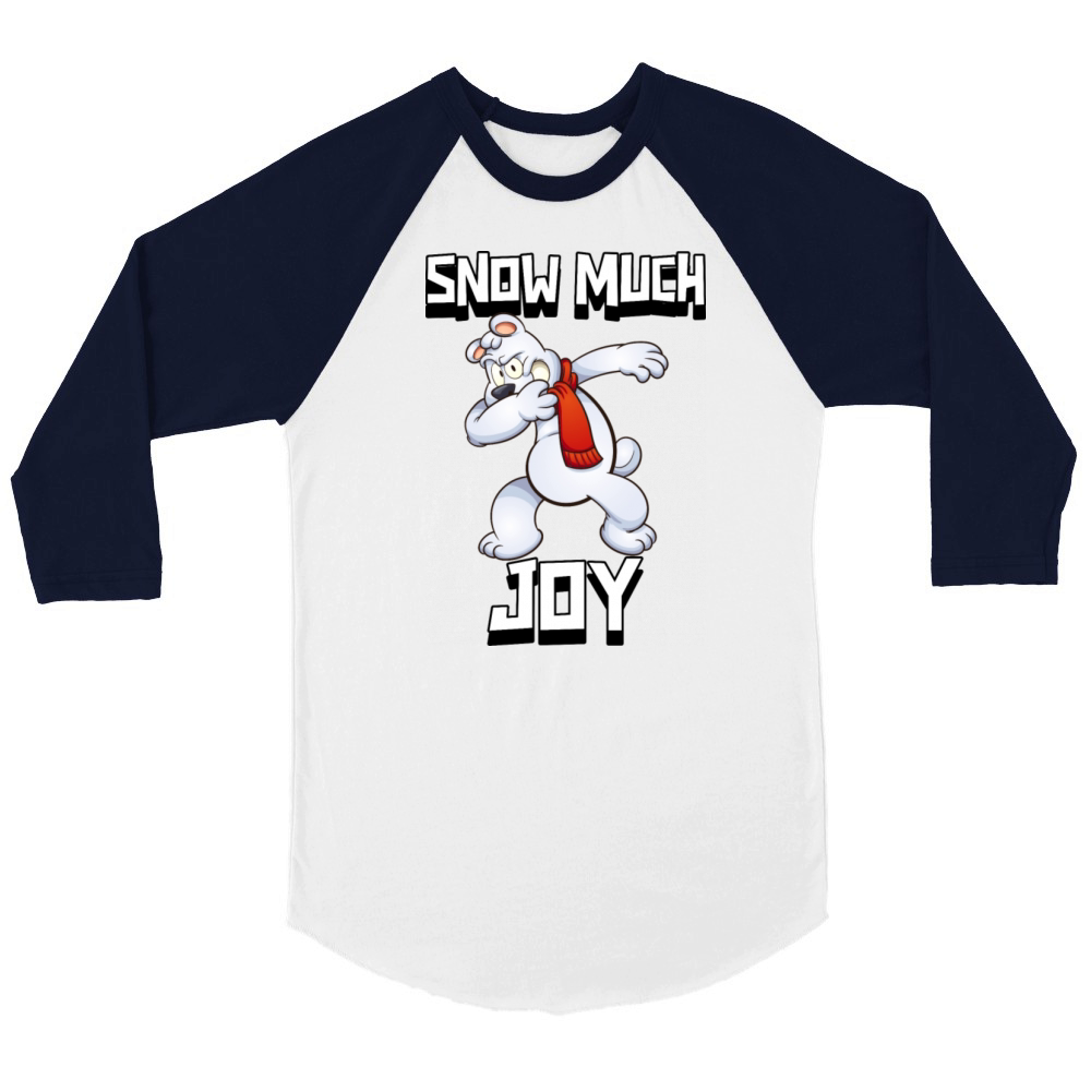 Snow Much Joy Unisex ¾ sleeve Raglan T-shirt