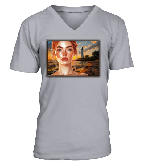 Sun Down V-Neck T-shirt