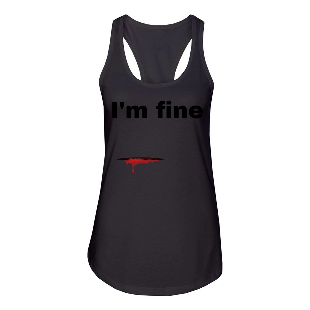 Im fine Women's Racerback Tank