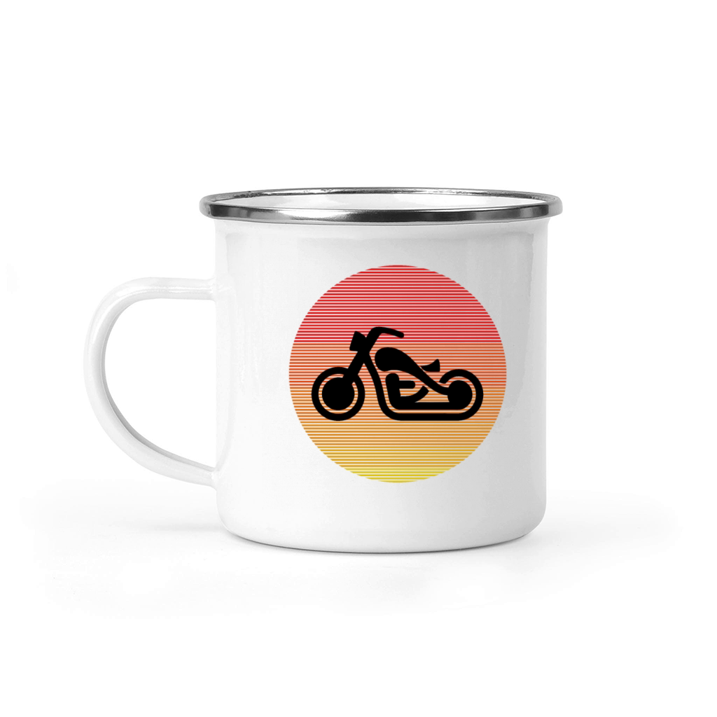 retro motorbike Camping Mug