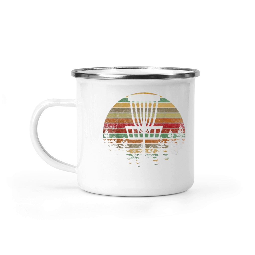 Retro Vintage Disc Golf Frolf Flying Disc Sport Camping Mug