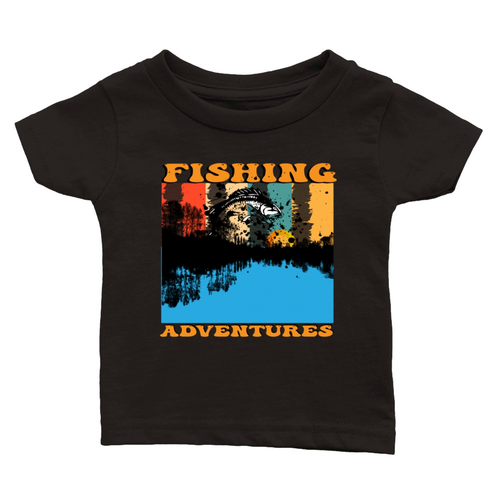 Vintage Fishing Adventures Classic Baby Crewneck T-shirt