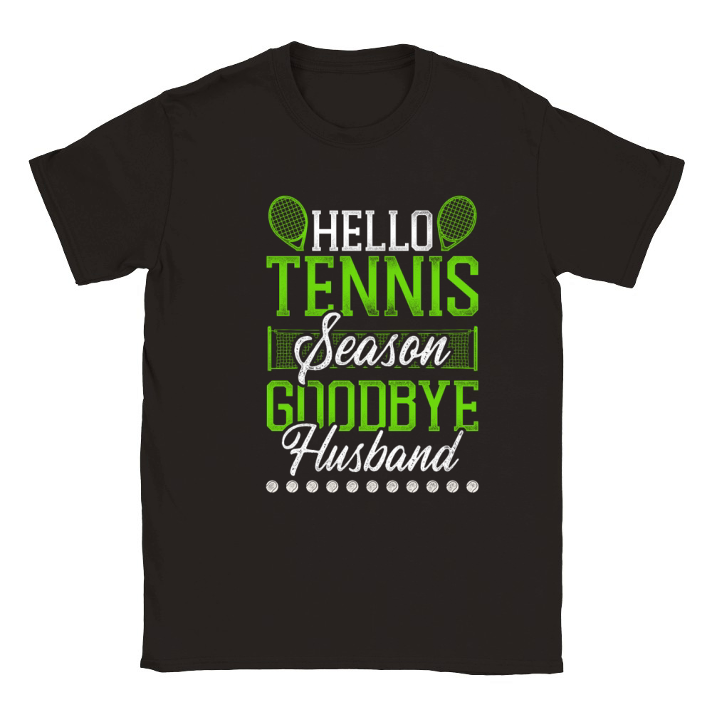 Funny Tennis Player Racket Husband Classic Kids Crewneck T-shirt