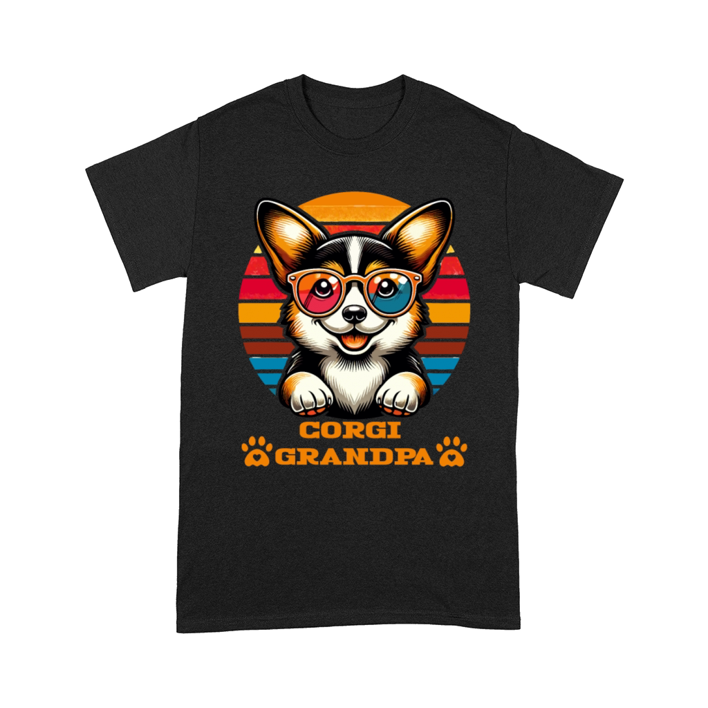 Corgi Grandpa Retro Corgi Dog Lover Design Comfort T-shirt