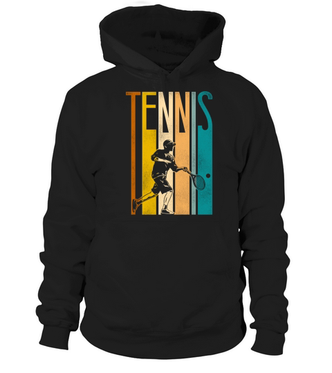 Funny Tennis Player Racket Retro Hoodie Unisex