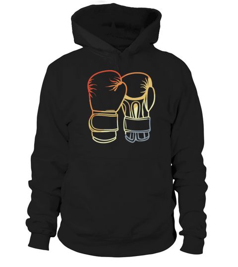 Vintage Boxing Gloves Graphic Hoodie Unisex