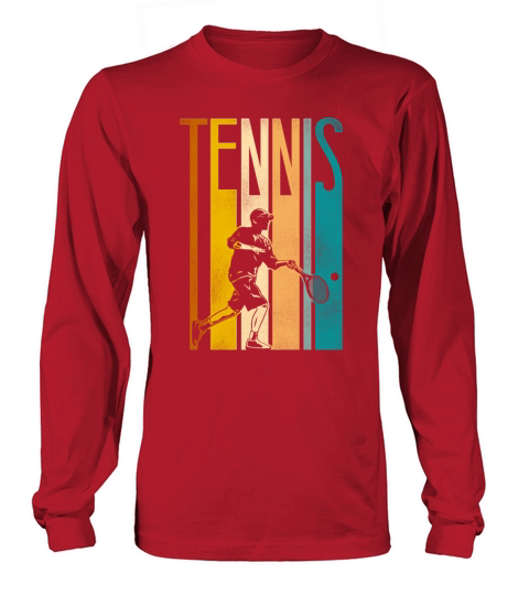 Funny Tennis Player Racket Retro Long sleeved Unisex