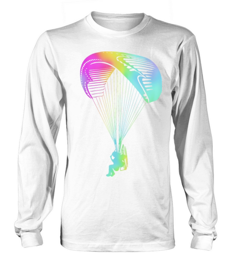 Retro Rainbow Paramotoring Paramotor Pilot Long sleeved Unisex