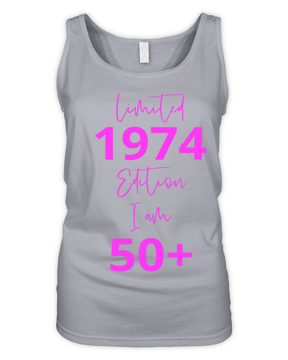 50th Birthday girl for Women Ladies old Organic Women's Tank Top