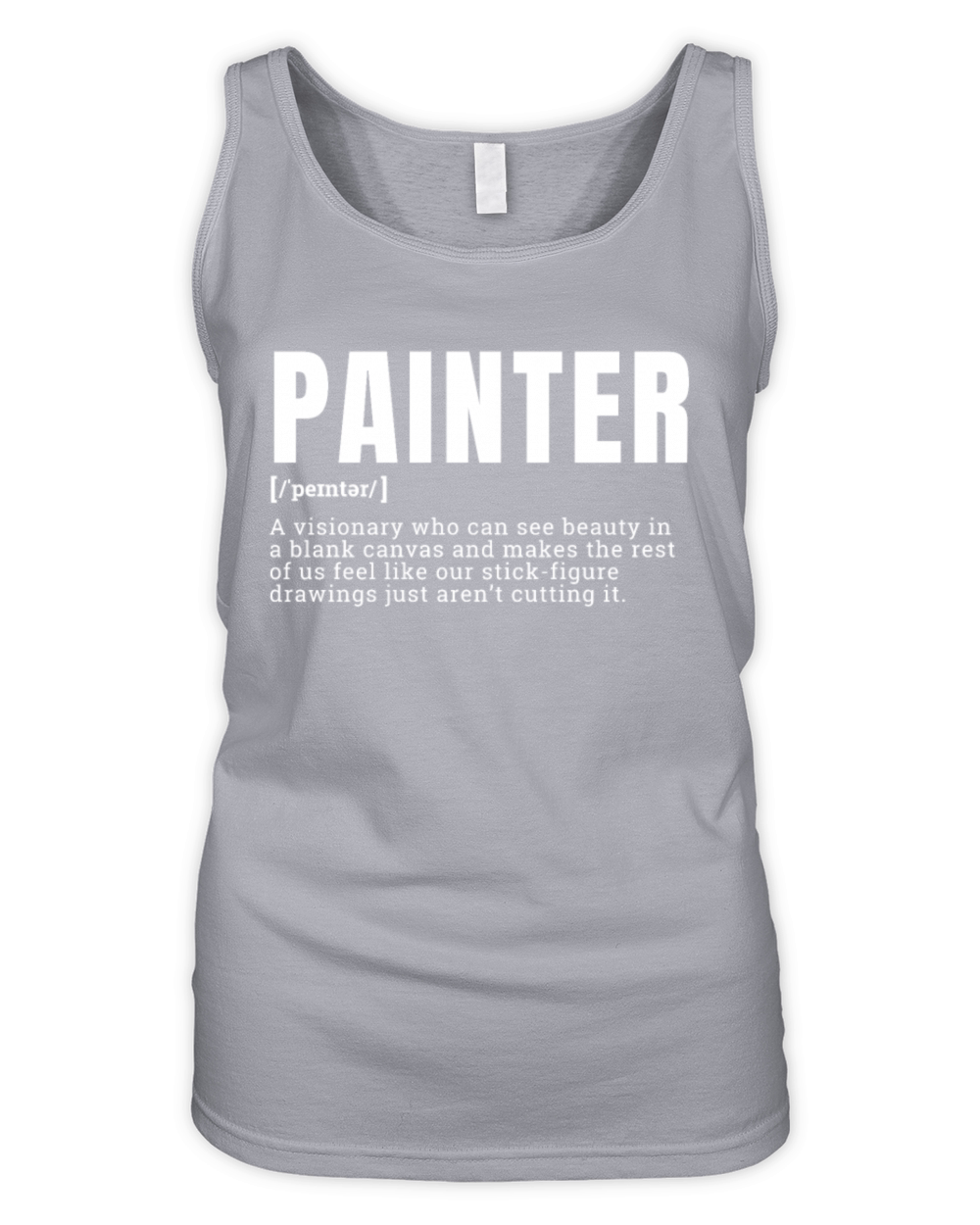 Funny Painter Visionary Artist Definition Occupati Organic Women's Tank Top