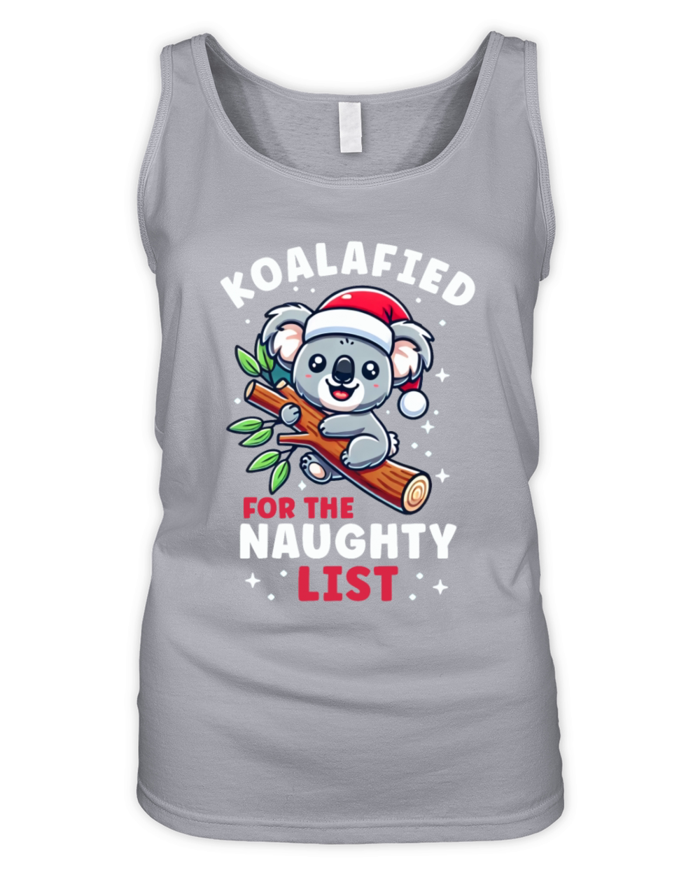 Koala Christmas List Koalified For the Naughty Organic Women's Tank Top