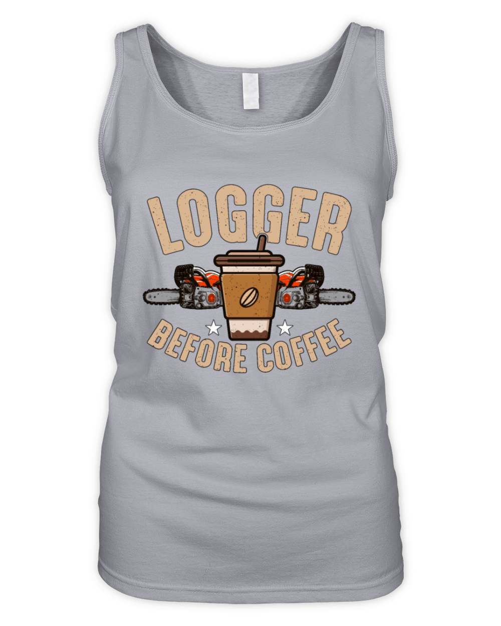 Logger Before Coffee Tree Climber Coffee Lover Organic Women's Tank Top