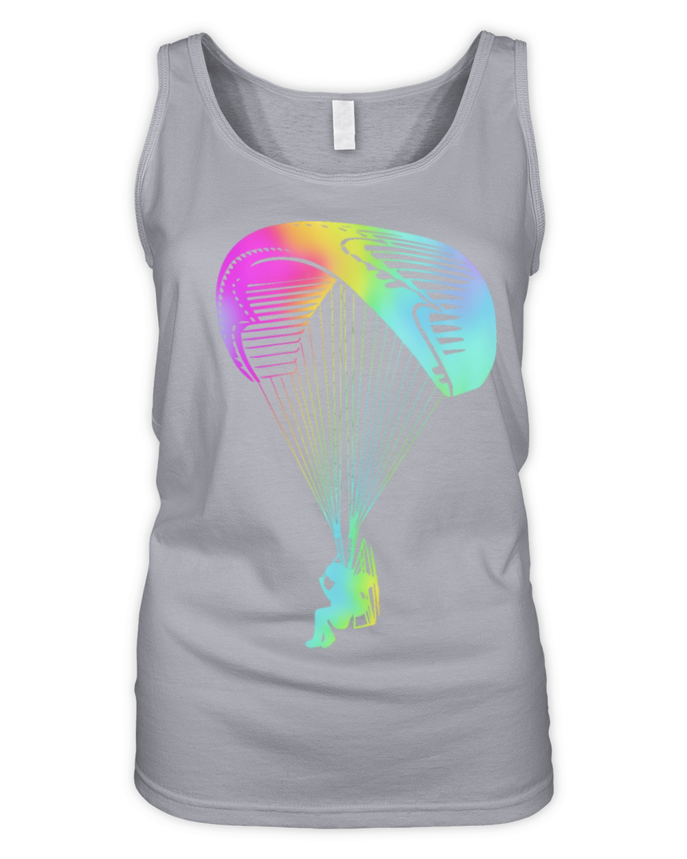 Retro Rainbow Paramotoring Paramotor Pilot Organic Women's Tank Top