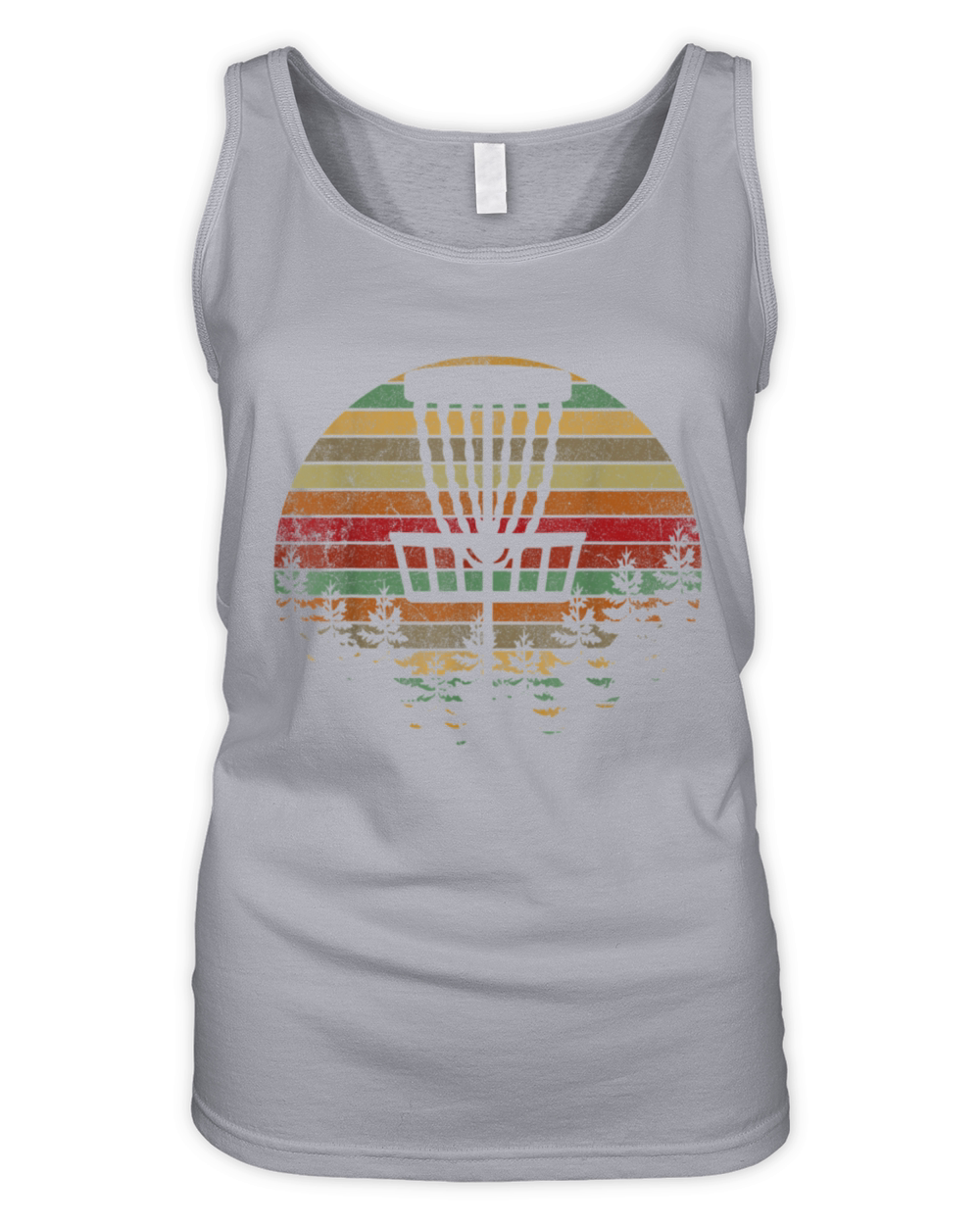 Retro Vintage Disc Golf Frolf Flying Disc Sport Organic Women's Tank Top