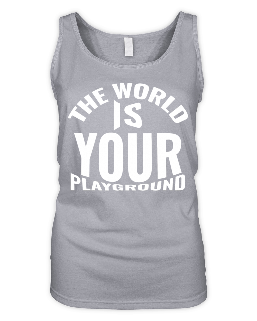 The world is your playground Organic Women's Tank Top