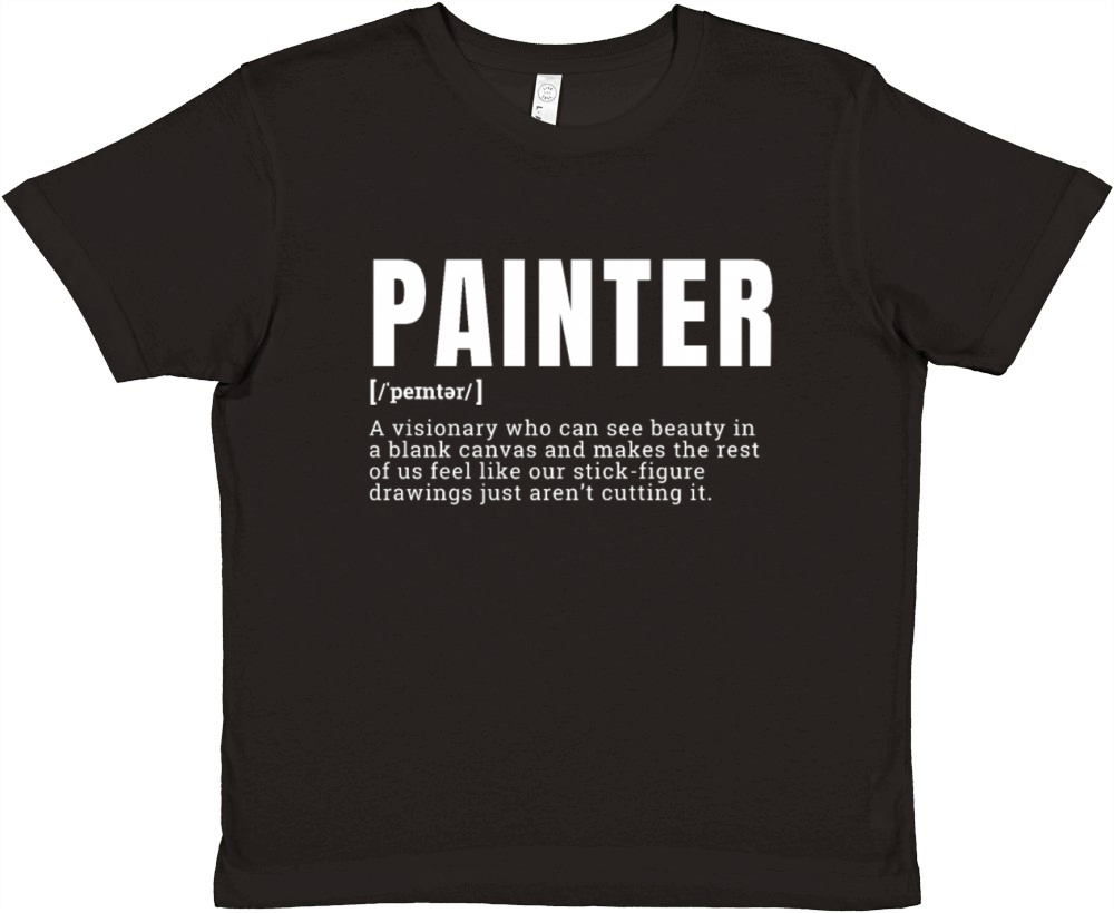Funny Painter Visionary Artist Definition Occupati Premium Kids Crewneck T-shirt