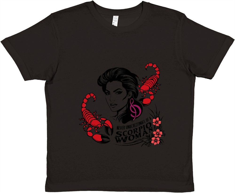 Never Underestimate The Power Of A Scorpio Woman Premium Kids Crewneck T-shirt