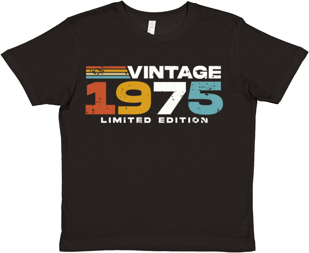 Vintage 1975 born Retro 50th birthday Premium Kids Crewneck T-shirt