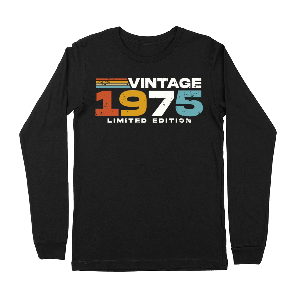 Vintage 1975 born Retro 50th birthday Premium Long Sleeve