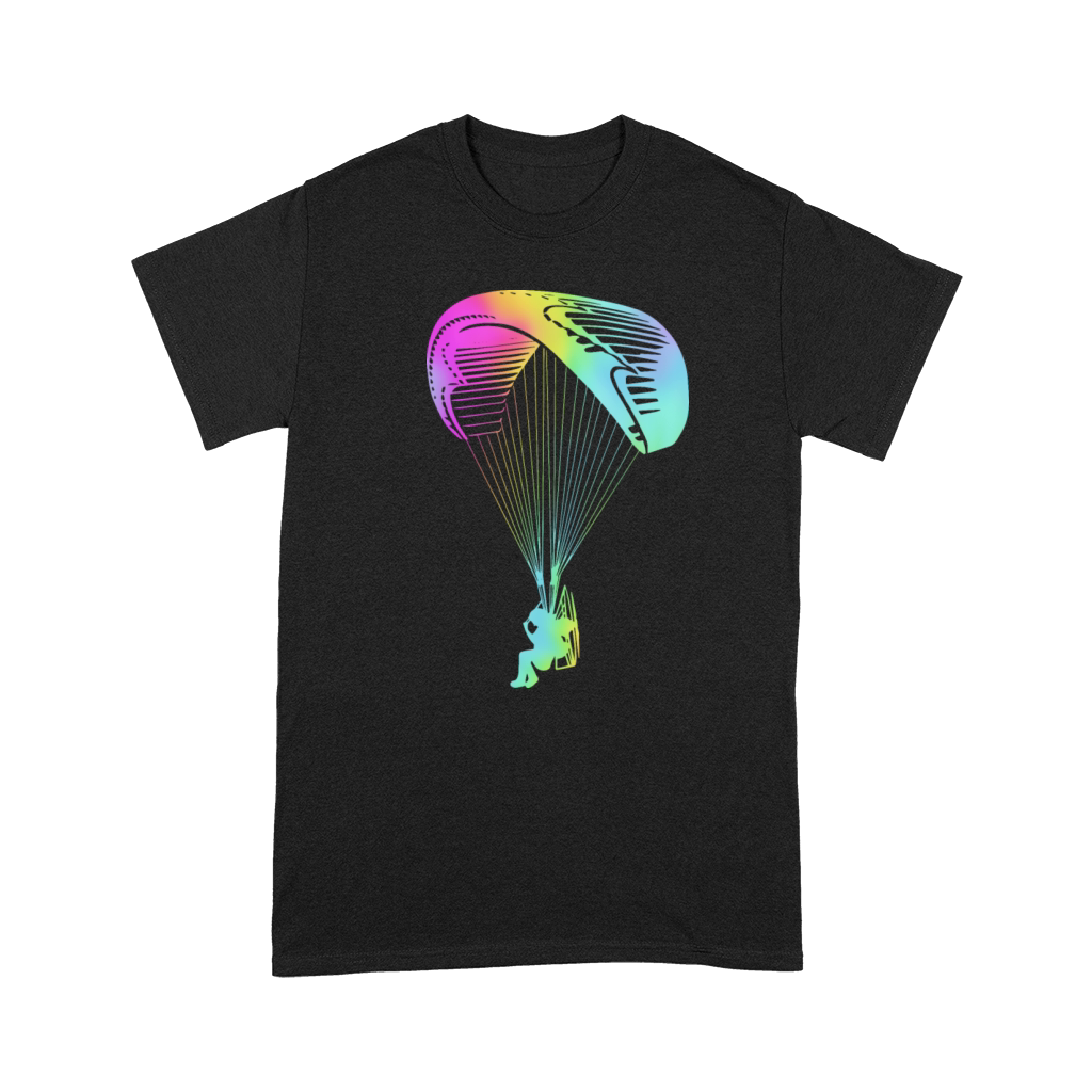 Retro Rainbow Paramotoring Paramotor Pilot Premium T-shirt