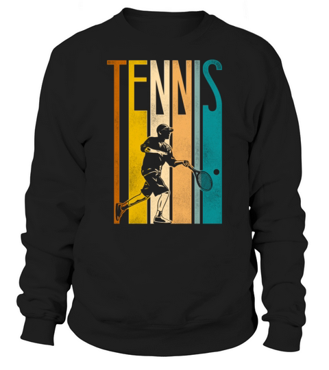 Funny Tennis Player Racket Retro Sweatshirt Unisex