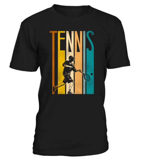 Funny Tennis Player Racket Retro T-Shirt Unisex