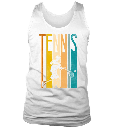 Funny Tennis Player Racket Retro Tank Top Unisex