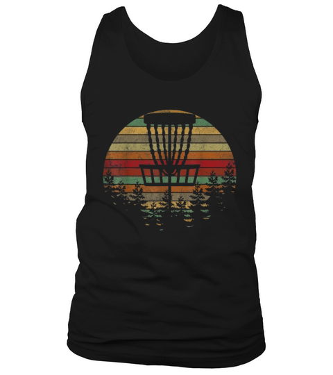 Retro Vintage Disc Golf Frolf Flying Disc Sport Tank Top Unisex