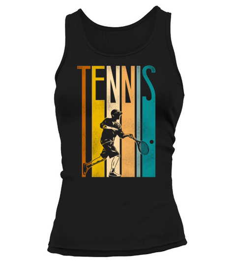 Funny Tennis Player Racket Retro Tank top Woman