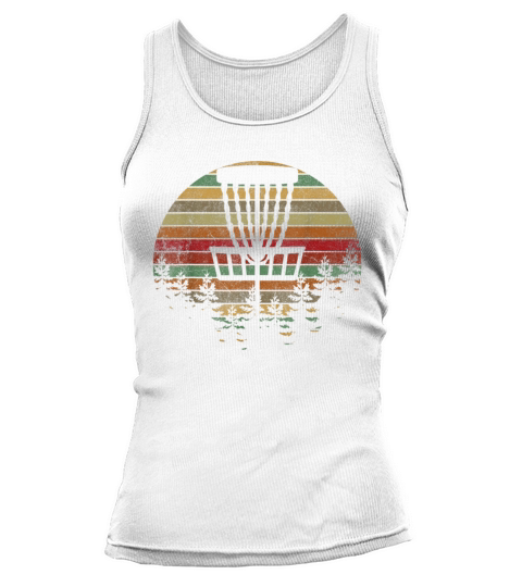 Retro Vintage Disc Golf Frolf Flying Disc Sport Tank top Woman