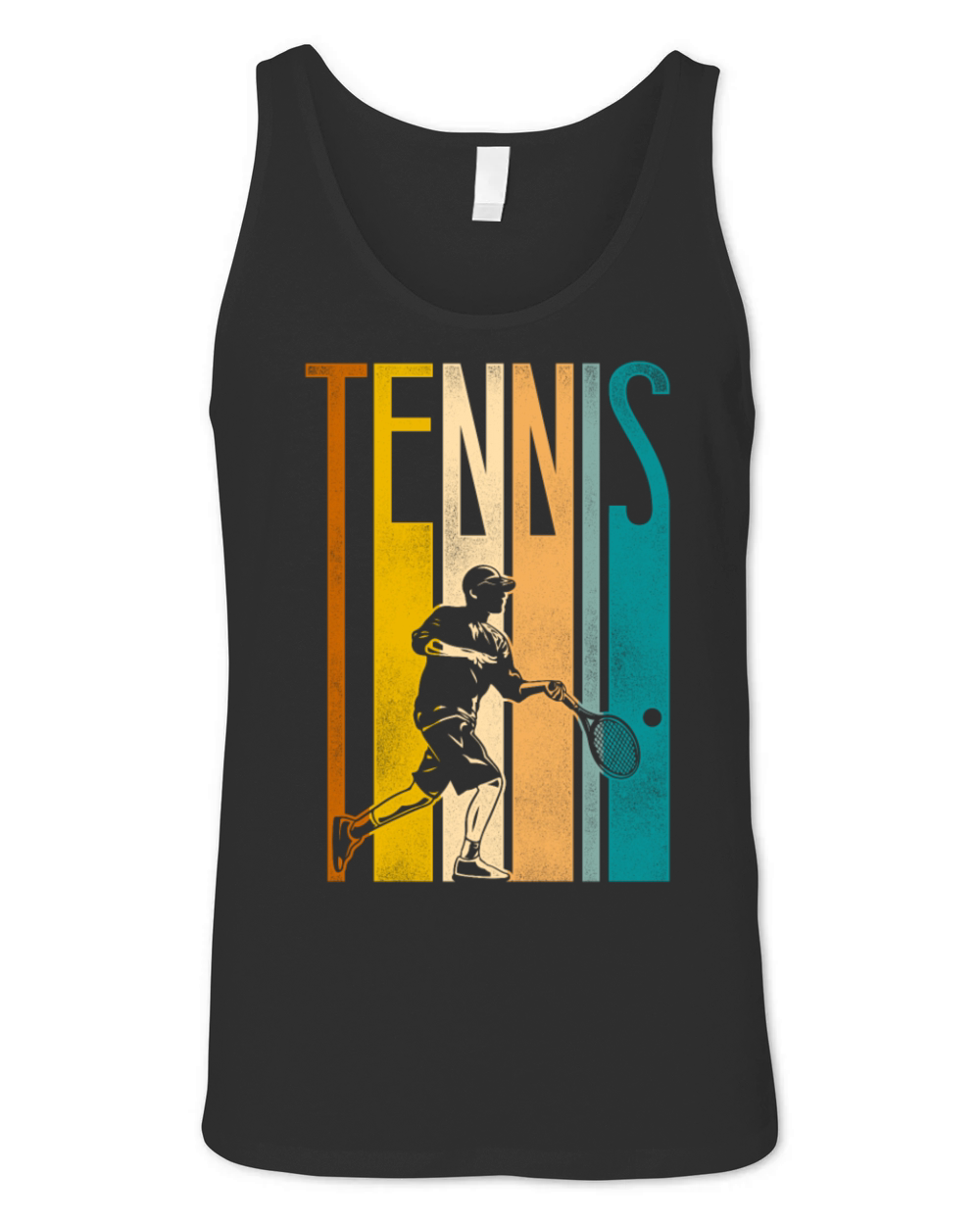 Funny Tennis Player Racket Retro Unisex Jersey Tank