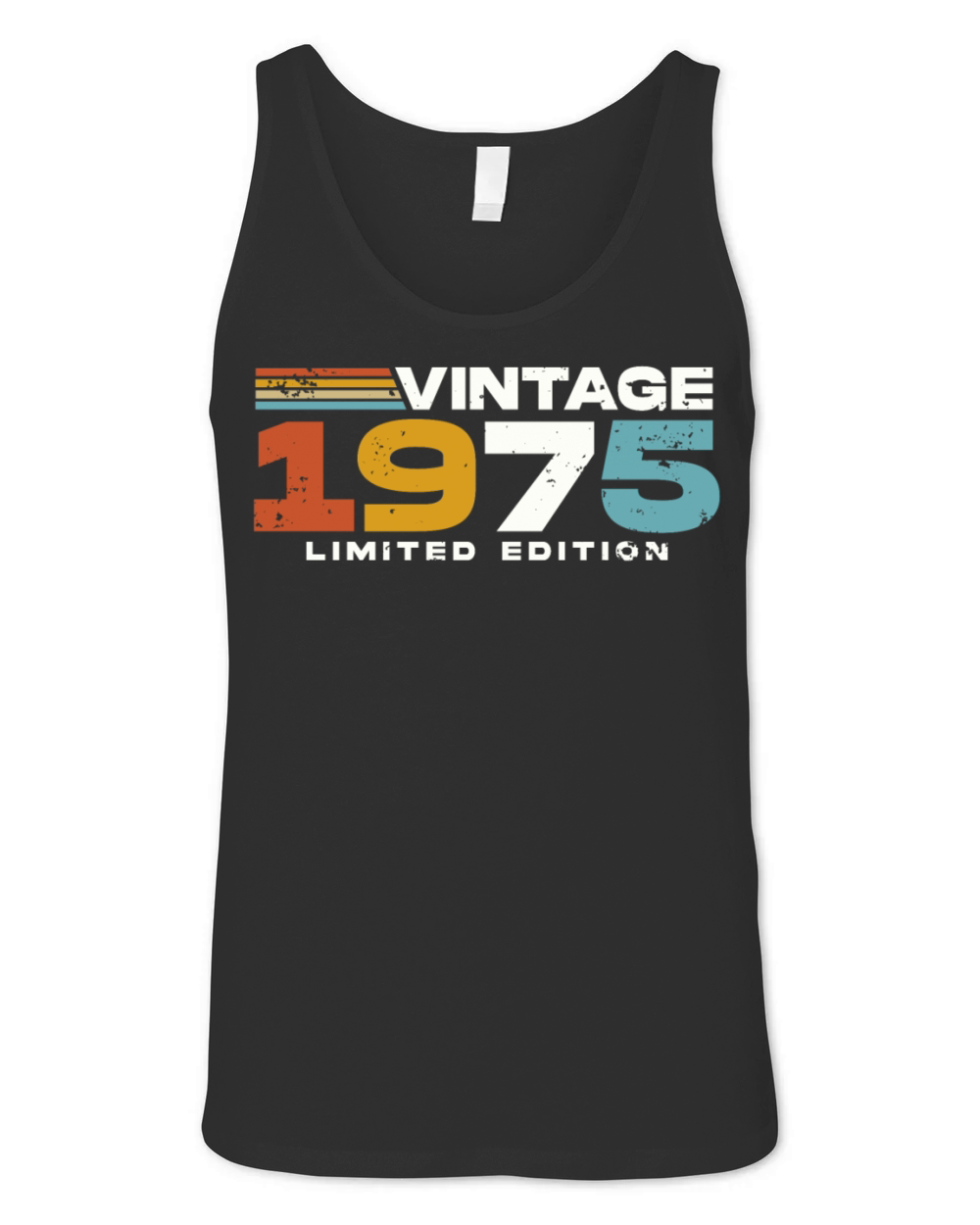 Vintage 1975 born Retro 50th birthday Unisex Jersey Tank