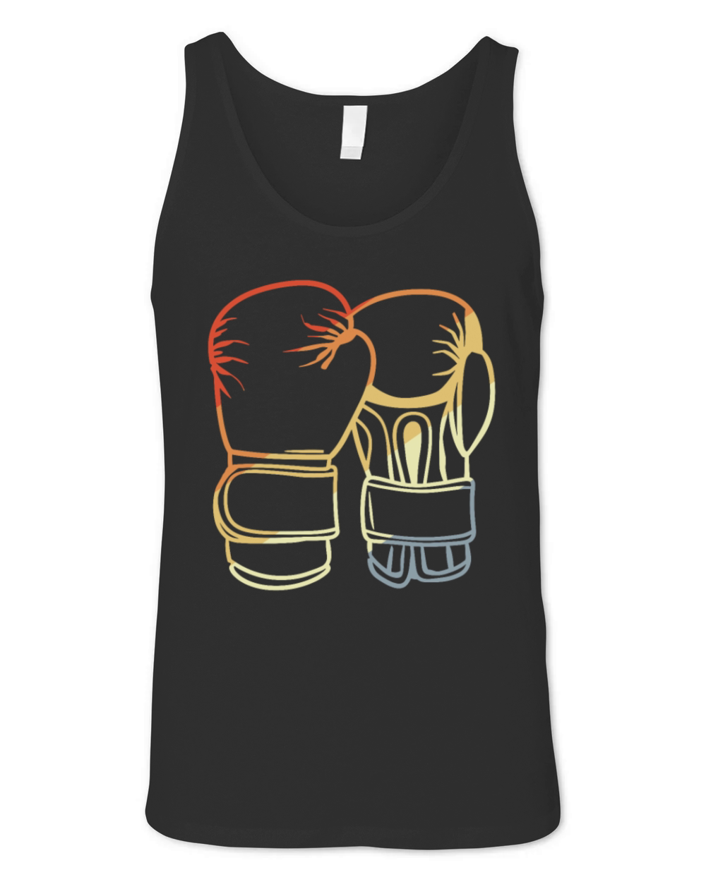 Vintage Boxing Gloves Graphic Unisex Jersey Tank