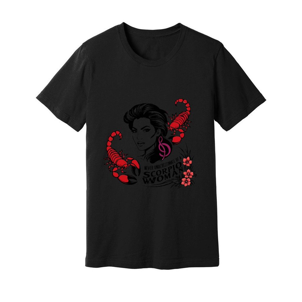 Never Underestimate The Power Of A Scorpio Woman Unisex Jersey Tee