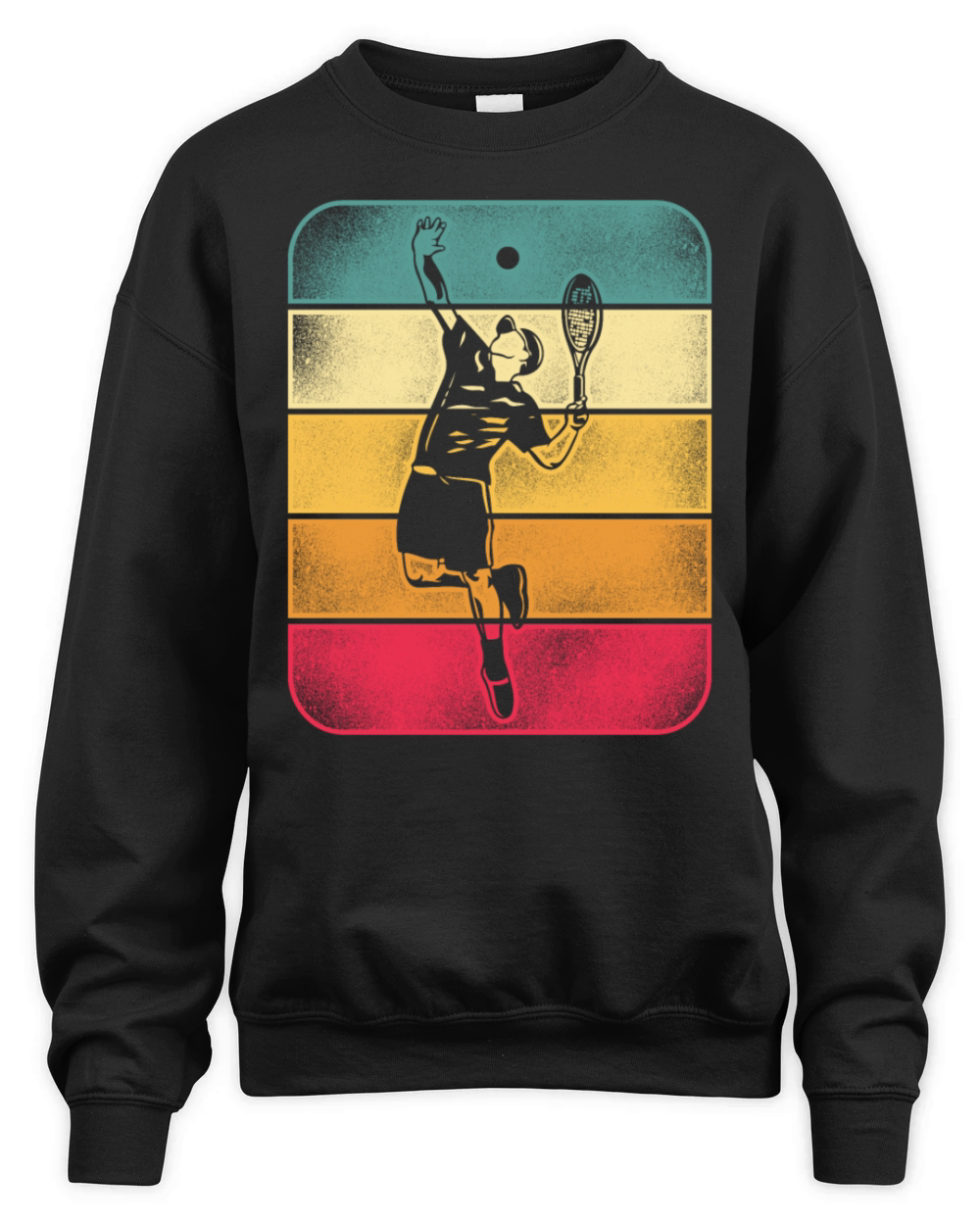 Funny Tennis Player Racket Retro Unisex Premium Crewneck Sweatshirt