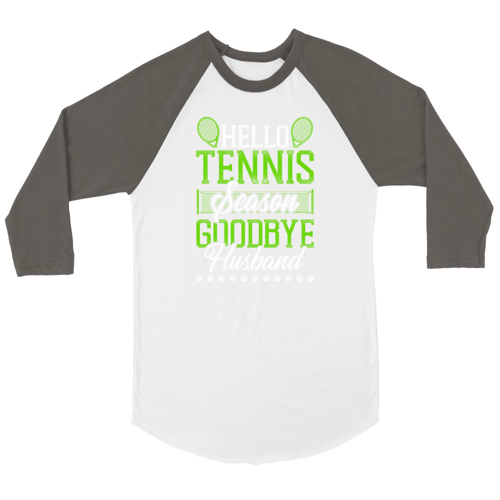 Funny Tennis Player Racket Husband Unisex ¾ sleeve Raglan T-shirt
