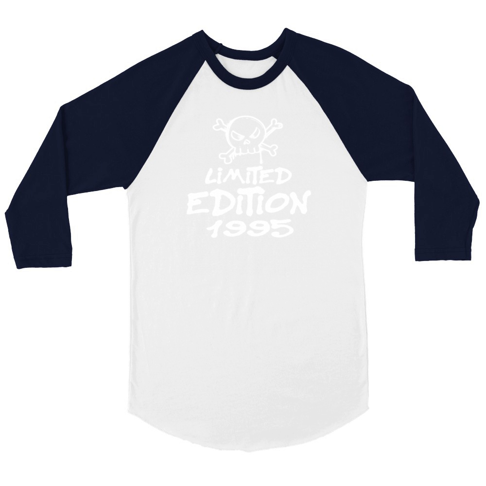 Limited Edition 1995 Birthday 1995 Born Unisex ¾ sleeve Raglan T-shirt