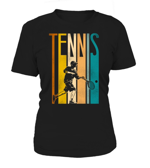 Funny Tennis Player Racket Retro Women's T-Shirt