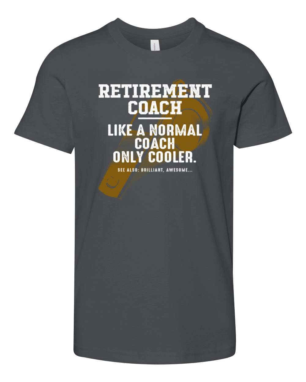 Retirement Coach Like a Normal Coach Retired Funny Youth Unisex Jersey Tee