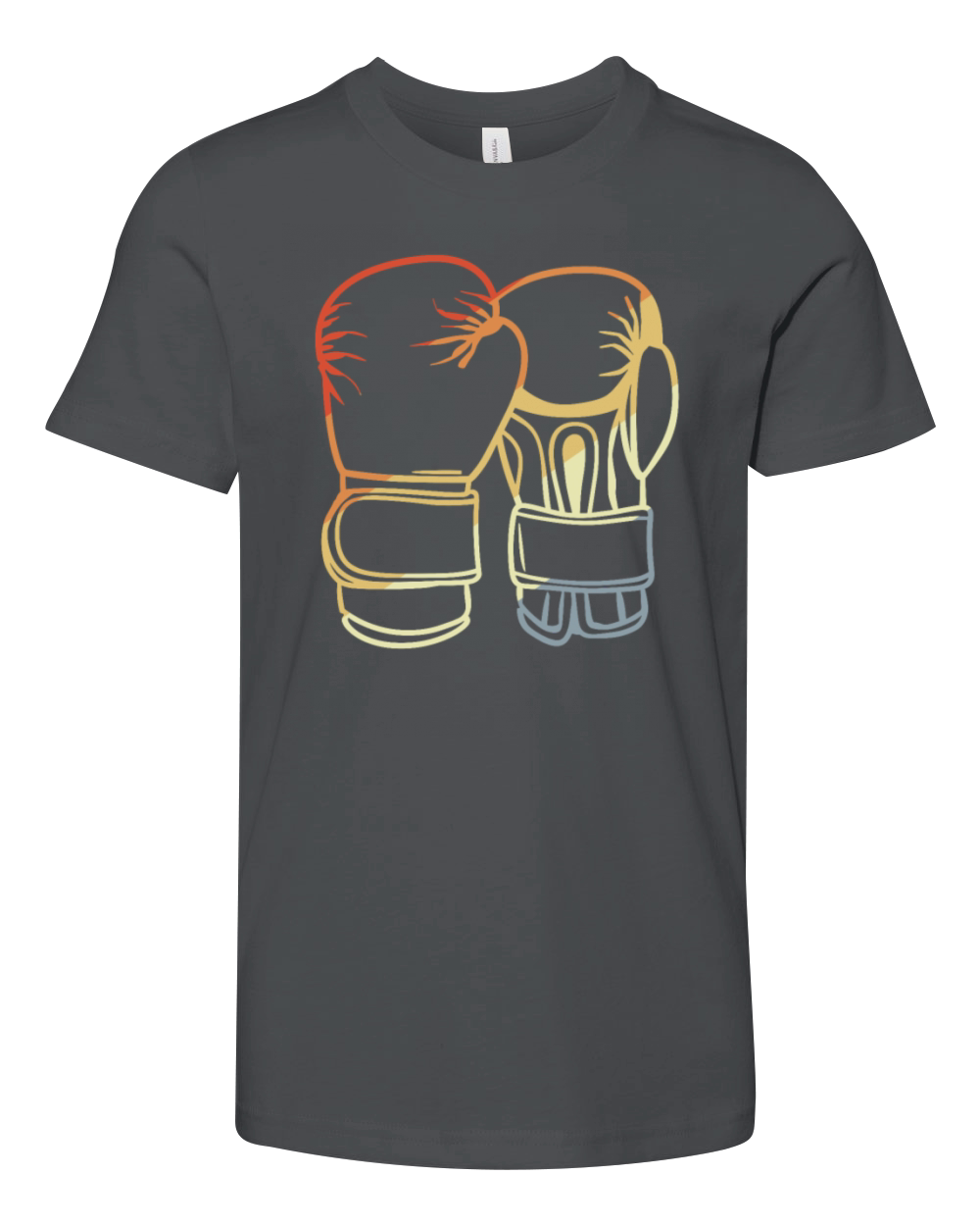Vintage Boxing Gloves Graphic Youth Unisex Jersey Tee