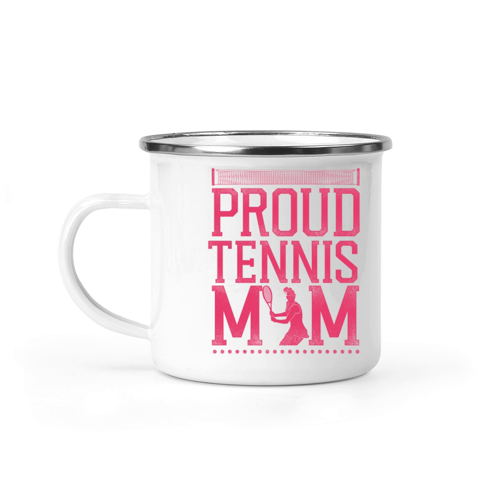 Funny Tennis Player Racket Mom Camping Mug